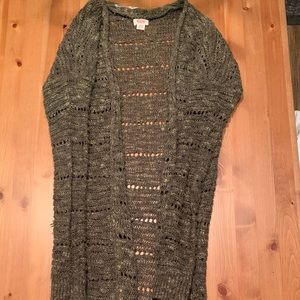 Mossimo Supply Co. Lacey Long Cardigan, Size Medium, Hardly Worn
